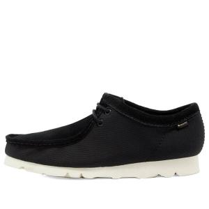 Кроссовки wallabee gore-tex 'black canvas' Clarks, черный