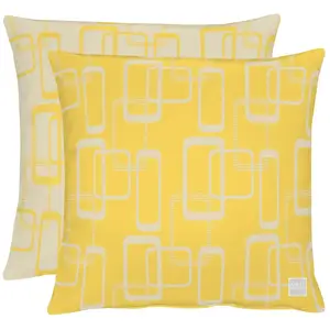 Декоративная подушка 3966 Чехол с наполнителем, 1 шт. Apelt, Gelb/stein + gemustert