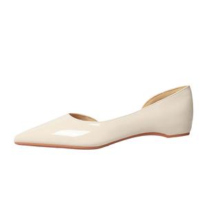 QITUMAUL Женские повседневные туфли на низком каблуке экрю, цвет Ecru[Heel Height 2.5cm]