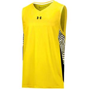 Under Armour Мужская желтая баскетбольная майка