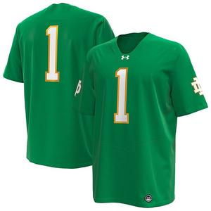 Мужская футболка Notre Dame Fighting Irish Kelly Green Under Armour