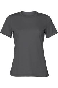 Футболка свободного кроя из джерси Bella + Canvas для женщин и женщин, цвет deep grey