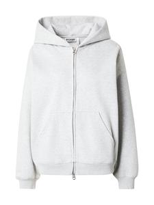 WEEKDAY Толстовка с молнией 'Tony' в крапчатом сером цвете