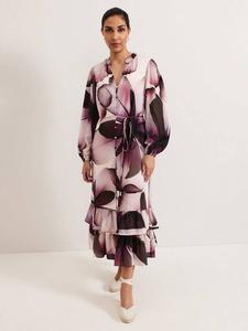 Миниатюрное платье в цветочек от clarra Phase Eight, цвет Purple/Multi