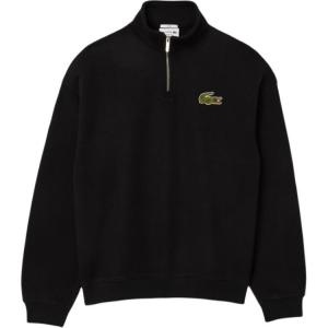 Полузастегивающийся свитшот LACOSTE, черный