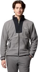 Columbia мужская флисовая толстовка Sequoia Grove с молнией, City Grey Heather/Black