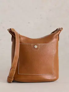 Сумка кросс-боди White Stuff Mini Fern Leather, цвет tan