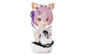 Статуэтка Ram Re Zero Starting Life In Another World полуобъемная с подставкой 21 см масштабные фигурки BANDAI