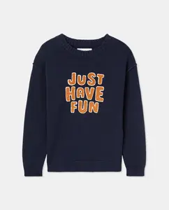 Трехцветный детский джемпер с узором корнелли Kids El Corte Inglés, синий