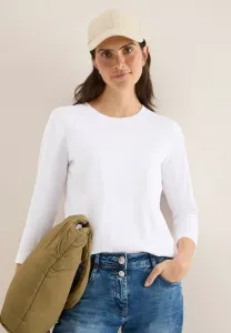 Топ с длинными рукавами mit rippstruktur Cecil, Weiß