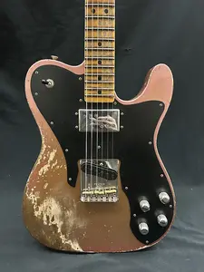 Fender Custom Shop Лимитированная серия Telecaster Custom - Состаренный Burgundy Mist/ Firemist Gold