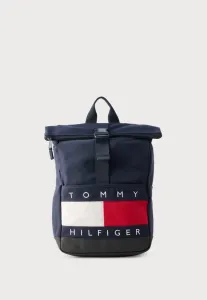 Детский рюкзак с откидной крышкой и логотипом флага национального наследия. Tommy Hilfiger, Space Blue