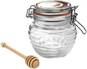 KILNER баночка для меда (1 шт.), включая дозатор для меда 10 см, цвет transparent