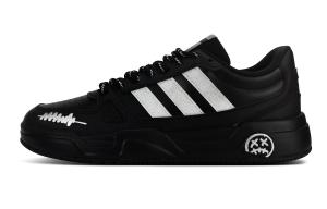 Adidas Lite Baller износостойкие и легкие низкие кроссовки для скейтборда unisex черный серебристый