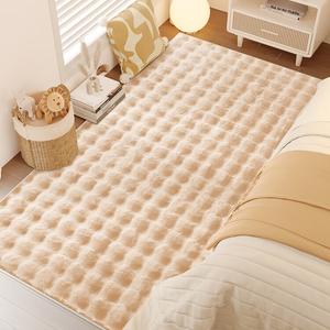 Xinglianxin Ковер 80х200 см из искусственного кроличьего меха, утолщенный, для спальни, Cloud Rabbit, цвет Warm Camel