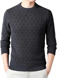 Свитер мужской Slim Fit с круглым вырезом