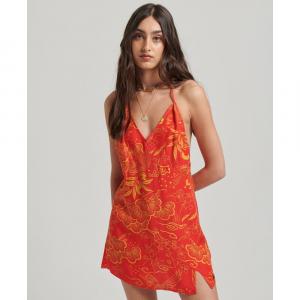 Платье Superdry Vintage Mini Slip Halter, красный