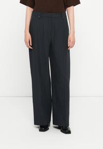 Брюки ONLY ONLROME LIFE WIDE PINST PANT, Moonless Night/Navalacademy/Dark Blue