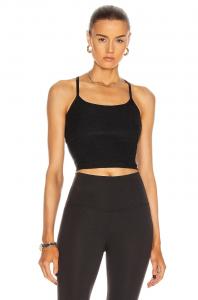 Майка Beyond Yoga Spacedye Slim Racerback Cropped Tank, цвет Darkest Night