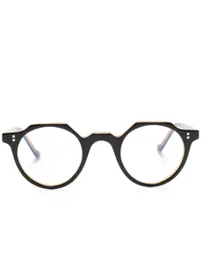 Очки Heri в круглой оправе Lesca, черный