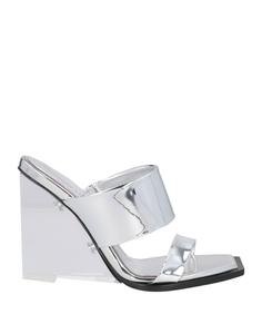 Сандалии Alexander Mcqueen, серебро