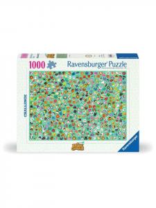 Пазл Ravensburger из 1000 деталей, задание Animal Crossing, в цвете