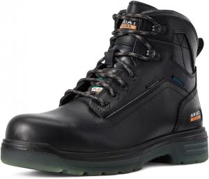 Мужские рабочие ботинки ARIAT Turbo 6 Csa с водонепроницаемым верхом и углеродным носком, черный
