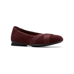 Женские балетки Jazmynn gem Clarks, цвет merlot suede