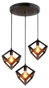 Подвесной светильник ohno Avery, черный - металл - 40 x 40 x 23 см