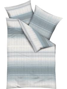 Тонкое фланелевое постельное белье синего цвета kaeppel, 155 x 220 + 80 x 80 см