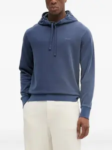 Толстовка с капюшоном и завязками на кулиске Gant, синий