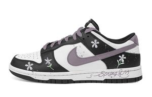 Nike Кроссовки Dunk Bouquet Romantic Abrasion Resistant Low top Skateboard Shoes Unisex Black