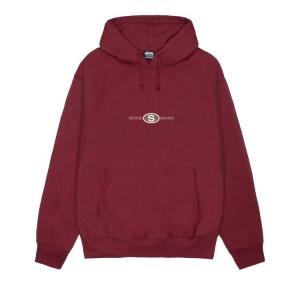 Худи Stussy Worldwide Dot Hoodie, Wine