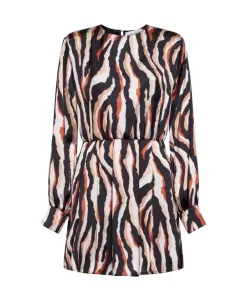 Платье с принтом и длинными рукавами Silvian Heach, мультиколор