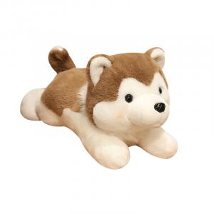 Игрушка плюшевая кроличий мех милый питомец дизайн Husky, щенок кукла 30см/40см/50см высота Handsome, коричневый