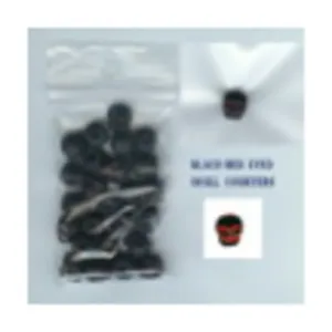 Черные жетоны бус с черепами и красными глазами (25), Counters (Gallant Hand Gamer's Gear)