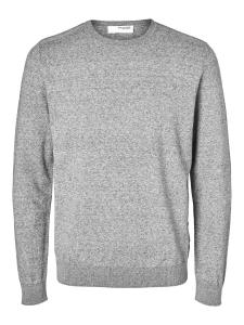 Свитер SELECTED HOMME Regular fit Sweater SLHBerg, пятнистый серый