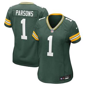 Женская игровая футболка Nike Micah Parsons Green Bay Packers Unbranded