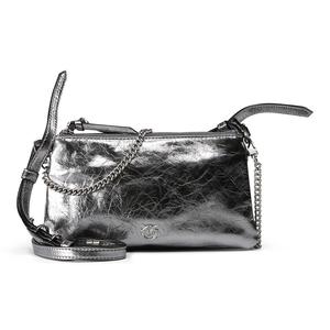 Сумка через плечо PINKO Double Mini, Silver