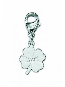Adeliás Женский кулон-подвеска в виде клевера из серебра 925 пробы