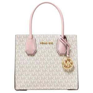 Сумка кроссбод через плечо Mercer из ПВХ с эффектом кожи цвета слоновой кости и травы MICHAEL KORS