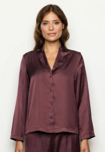 Пижамный топ Yamamay Pyjama top, Dark Brown Plain/Dark Brown