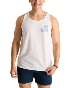 Мужская майка с принтом Tiger Tailgate без рукавов Chubbies, белый