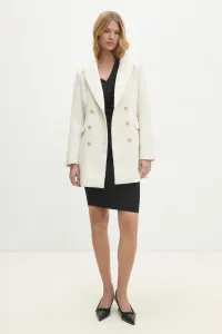 Блейзер из смесовой шерсти Answear Lab, белый