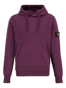 Толстовка с капюшоном и кулиской Stone Island, фиолетовый