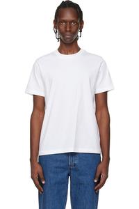 Стандартная футболка с вышивкой 'A.P.C.', белый