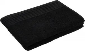 Полотенце для душа Gözze "Гамбург", (1 шт.), современные однотонные цвета, со структурированной каймой, чистый хлопок 70х140 см (1 шт.), черный