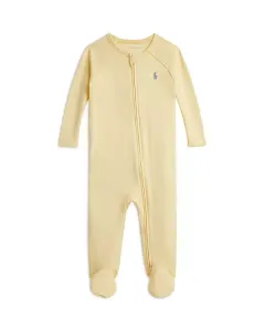 Детский хлопковый комбинезон из трикотажа. Ralph Lauren, желтый