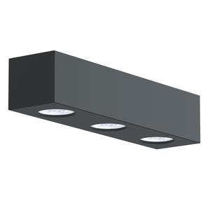 Потолочный светильник Lumicom, 10x30x7 см, антрацит