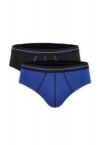 Набор мужских трусов, 2 шт. - Start midi C2P box, хлопок sloggi, цвет Schwarz Blau